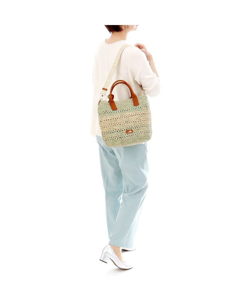 IBIZA ラフィア　2WAYバッグ 