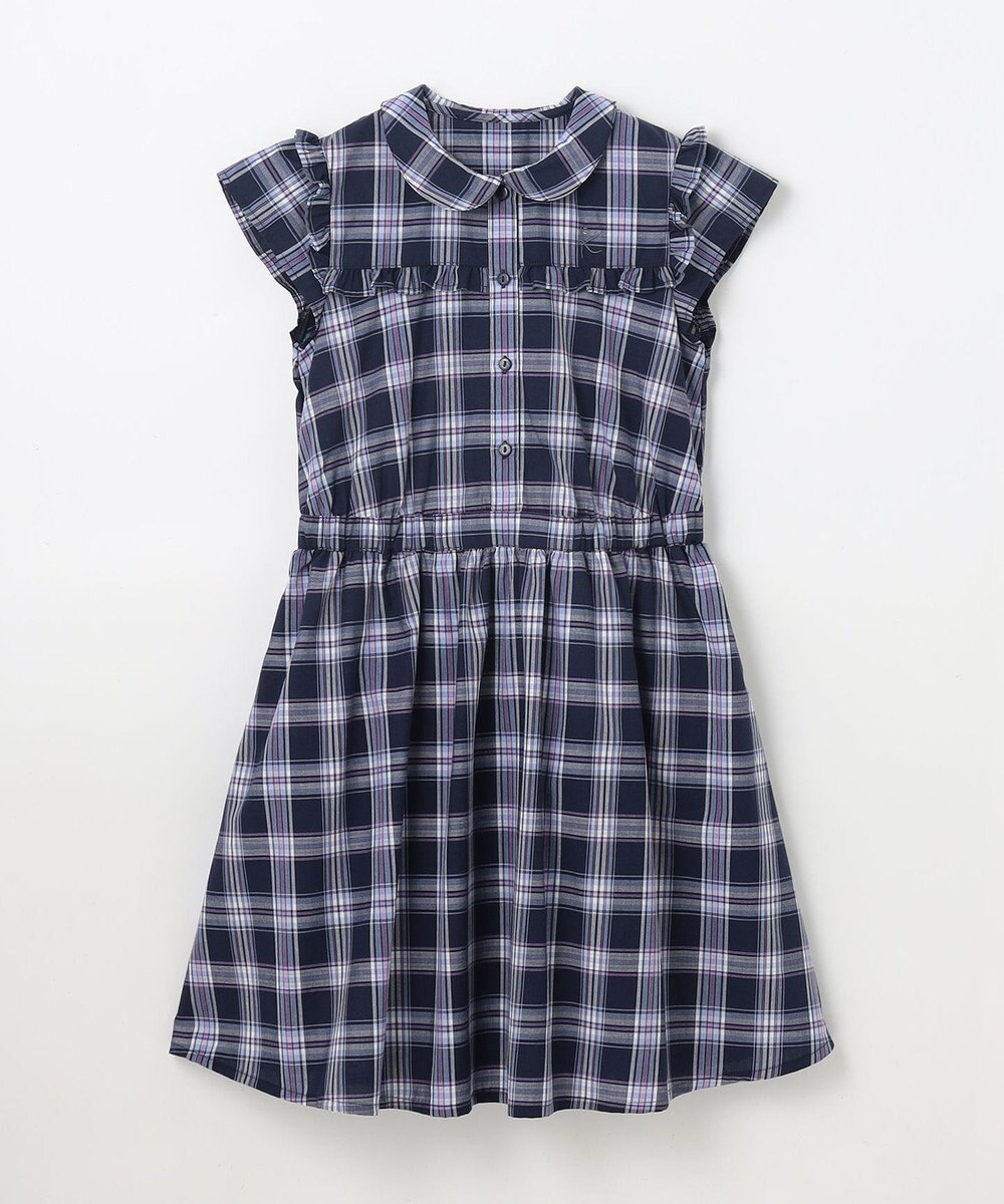 組曲 KIDS 【150-160㎝】プランタンチェック ワンピース 