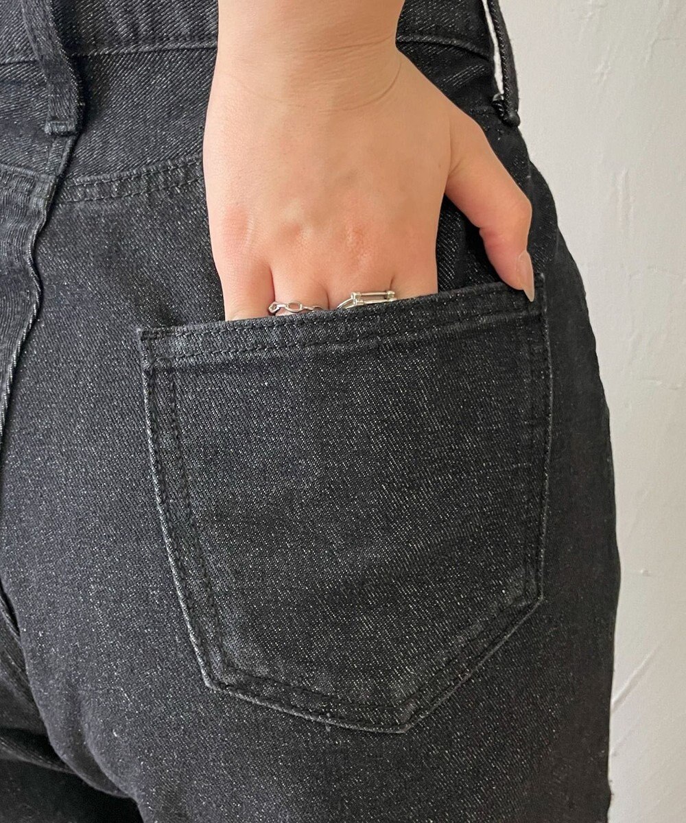 WEGO 【MLサイズ展開】ハートサイドラインストレートパンツ 