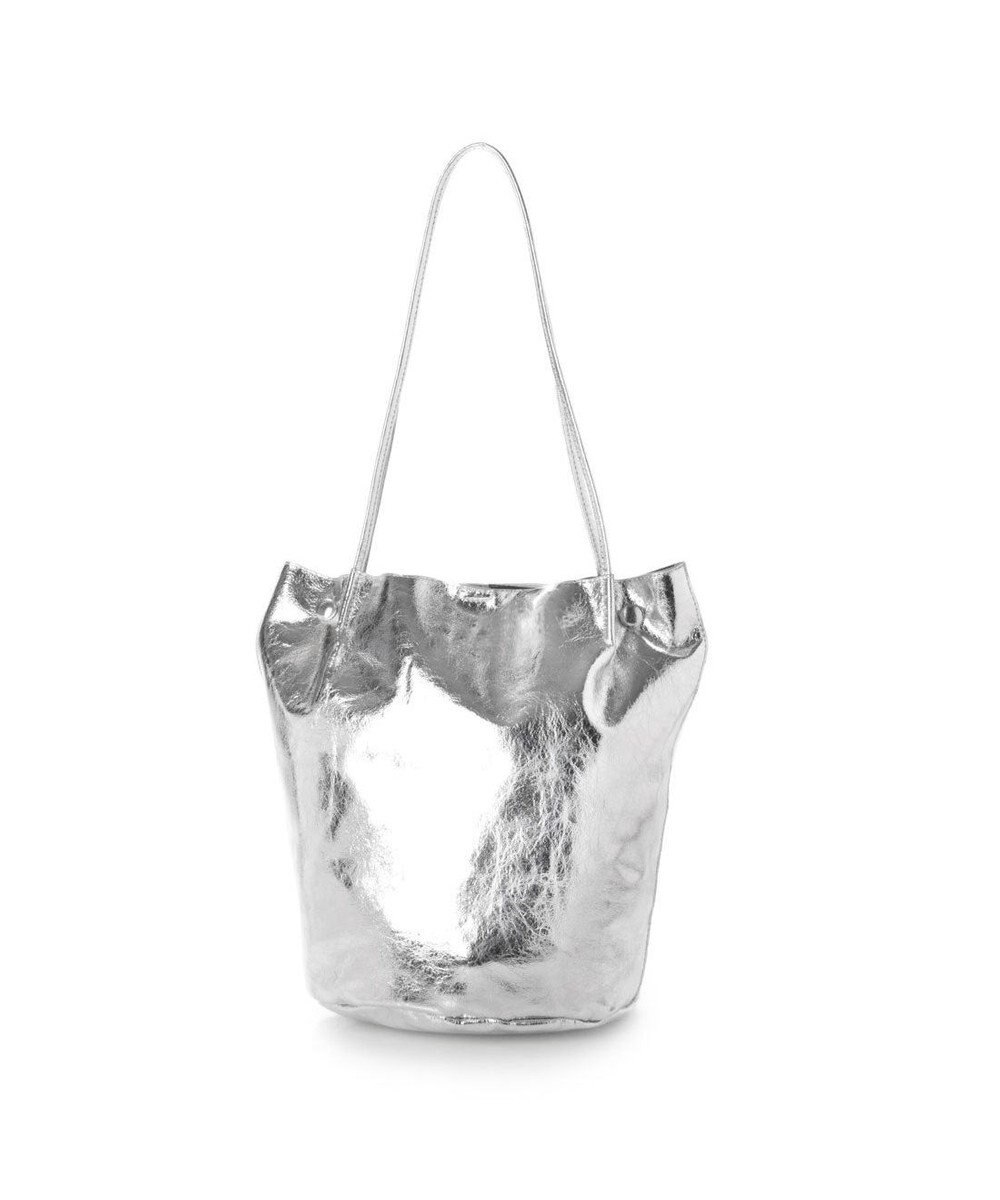 UNBILLION カシュカシュ cachecache / クラッシュメタリック肩入れバケツトートバッグ 