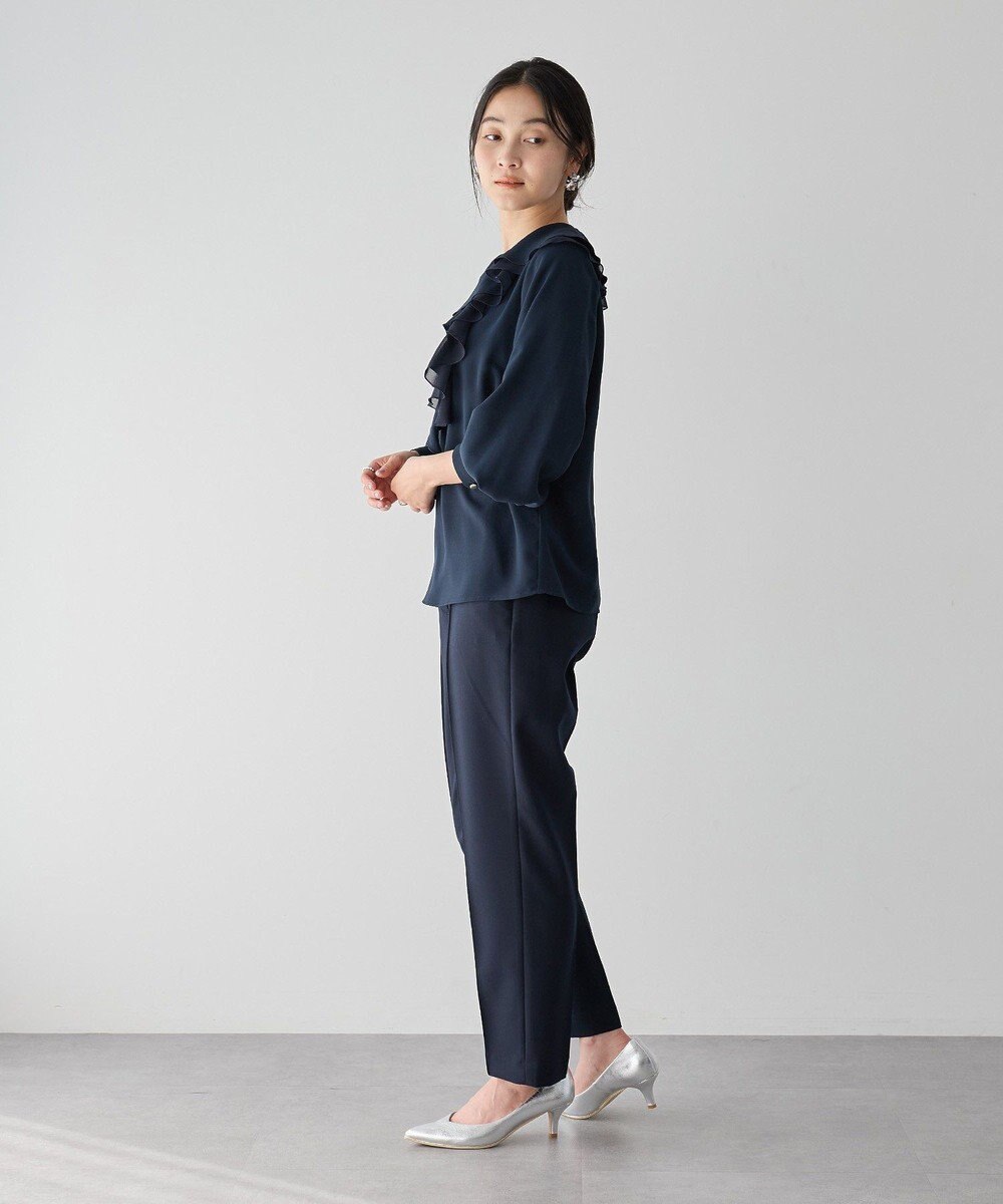 YECCA VECCA アシメラッフルブラウス 