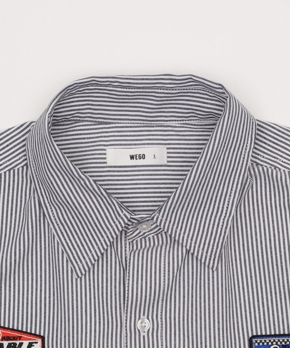 WEGO 【ユニセックス着用ITEM/MLサイズ展開】オックスフォードワッペンシャツ（SS） 