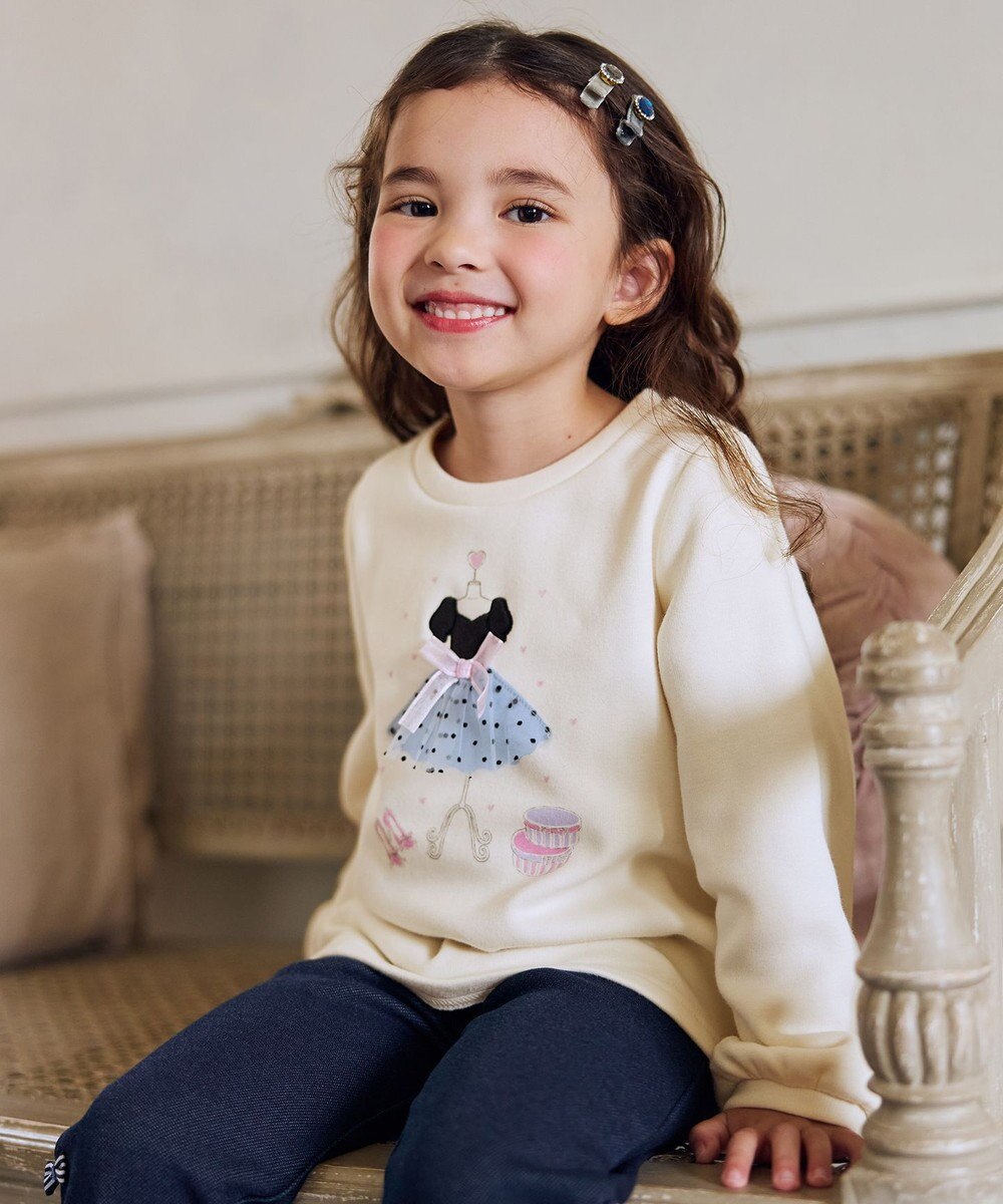 ANY KIDS ドレスモチーフ 裏シャギー トレーナー 