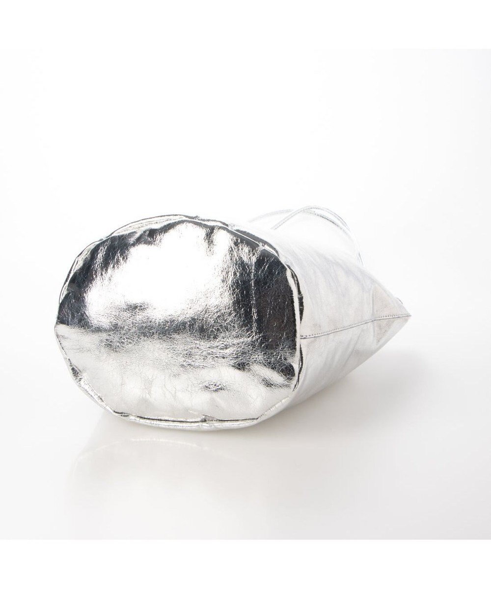 UNBILLION カシュカシュ cachecache / クラッシュメタリック肩入れバケツトートバッグ 