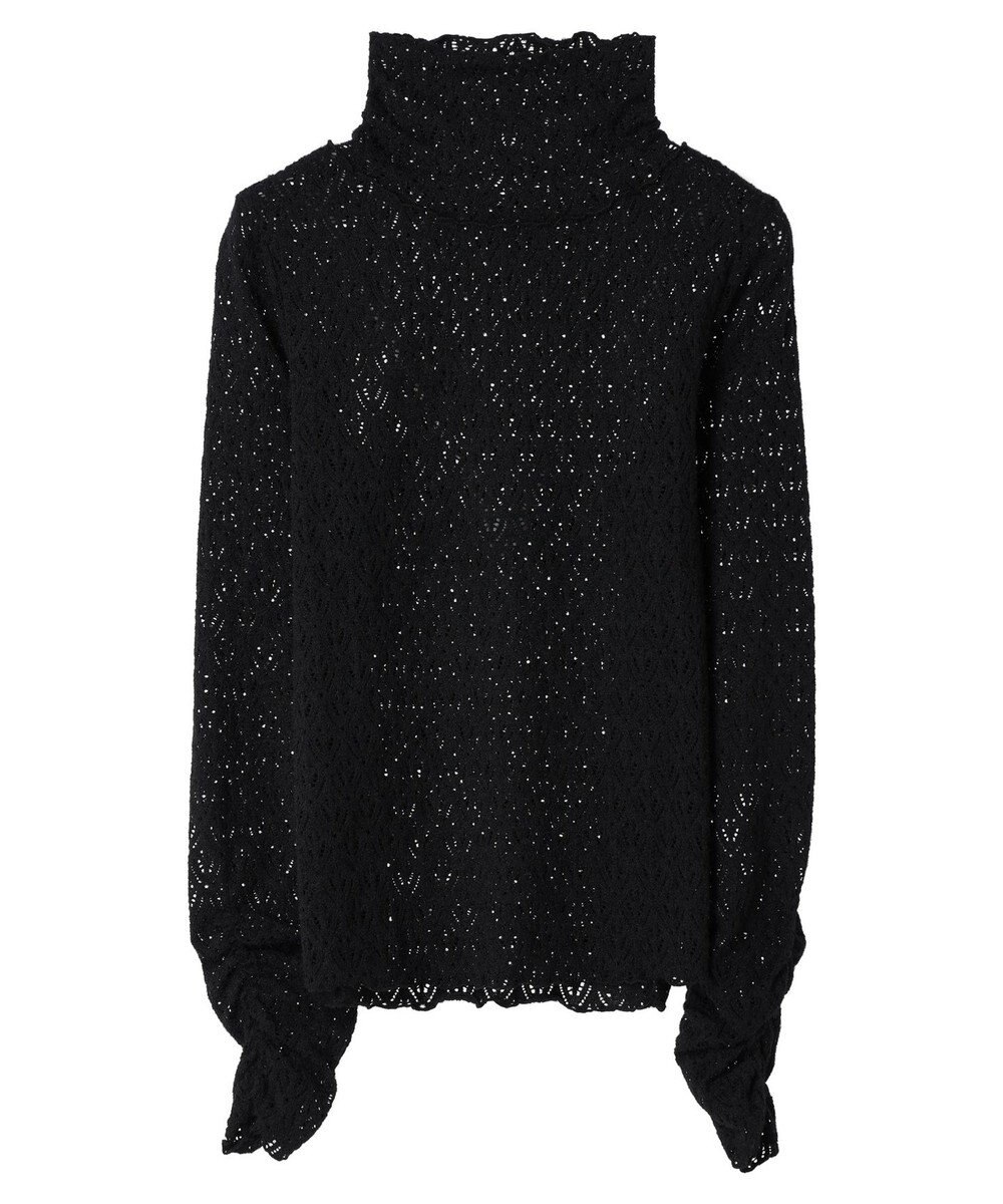 earth music&ecology 起毛レースハイネックインナー 