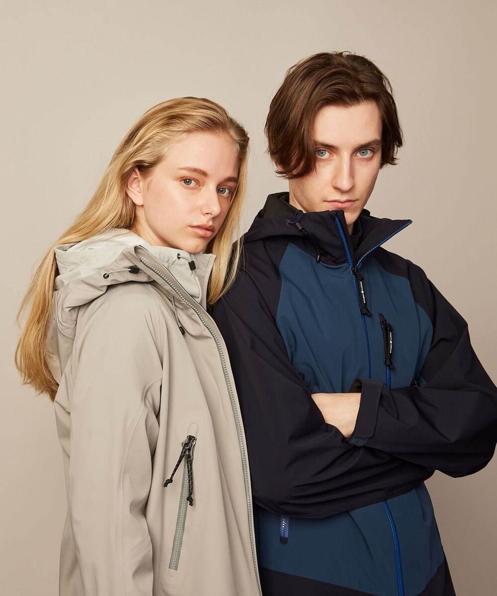 JOSEPH ABBOUD MOUNTAIN 【ストレッチ/撥水/防水素材/イタリア素材/ライナードッキング対応】マウンテンシェル パーカー 