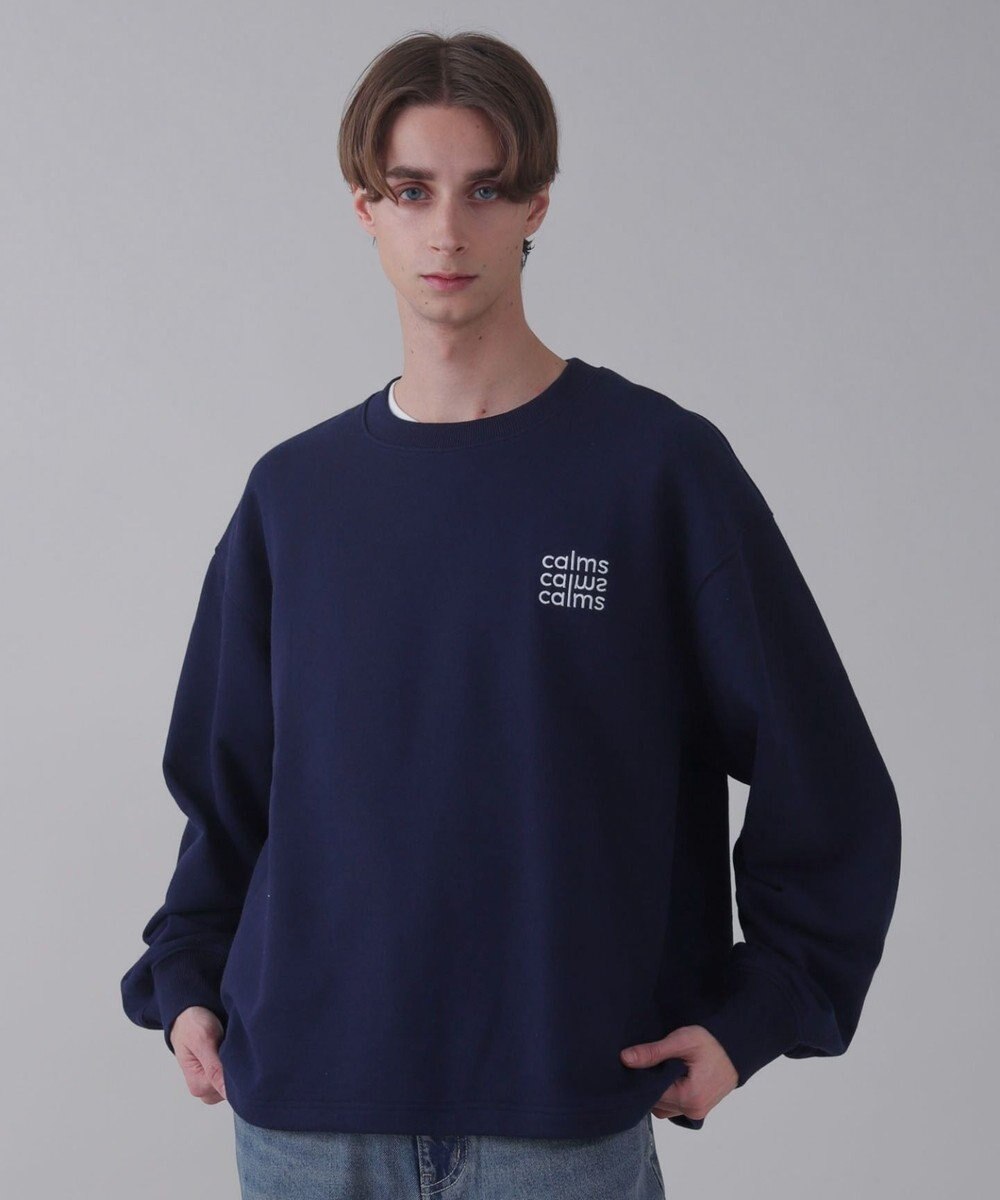 WEGO 【ユニセックス着用ITEM】ショートドロストワンポイント刺繍プルオーバー 