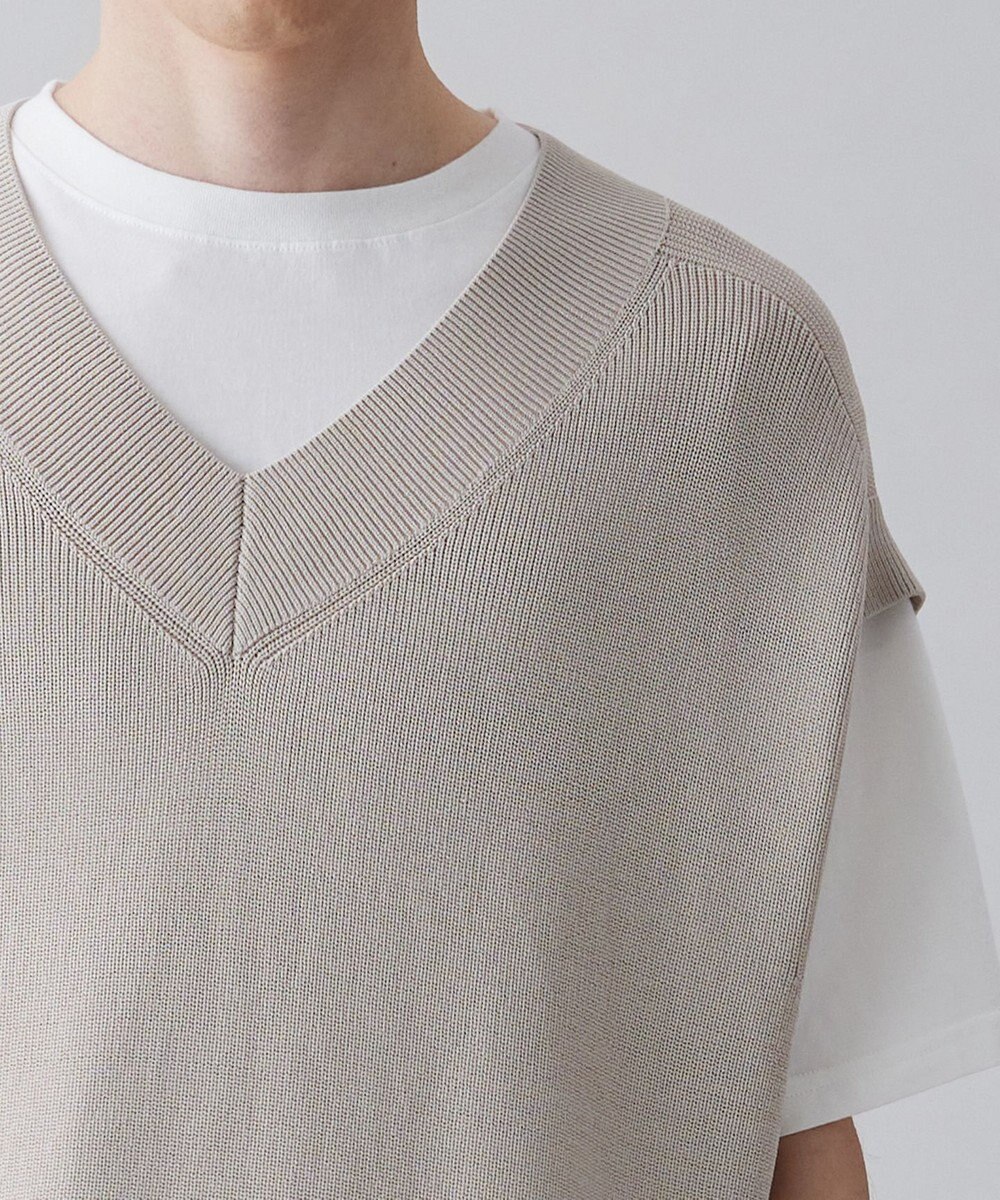 UNFILO MENS イージーケア ニットベスト [23年春夏商品] 