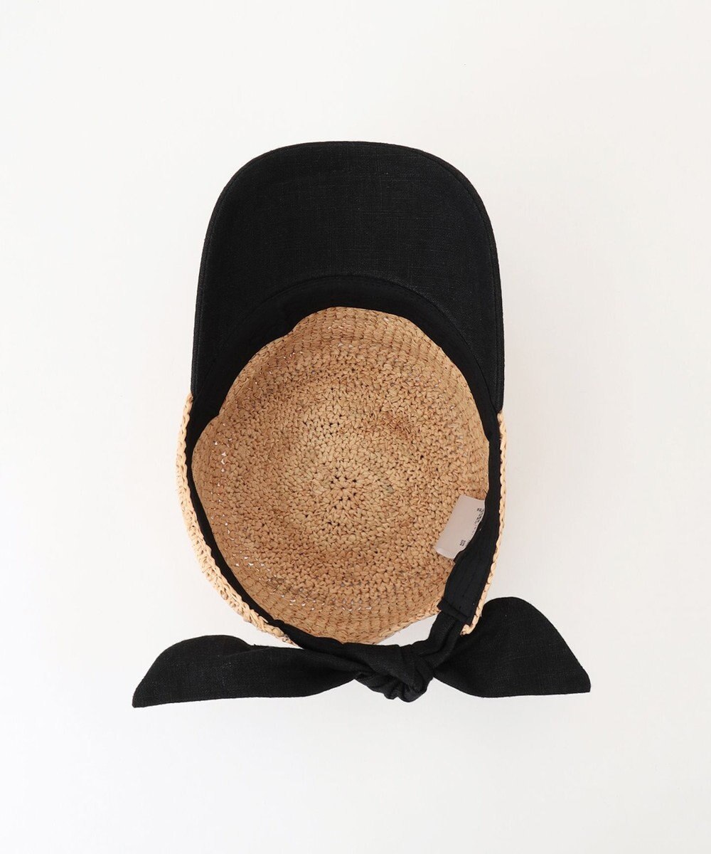 GRACE CONTINENTAL リボンストローキャップ 