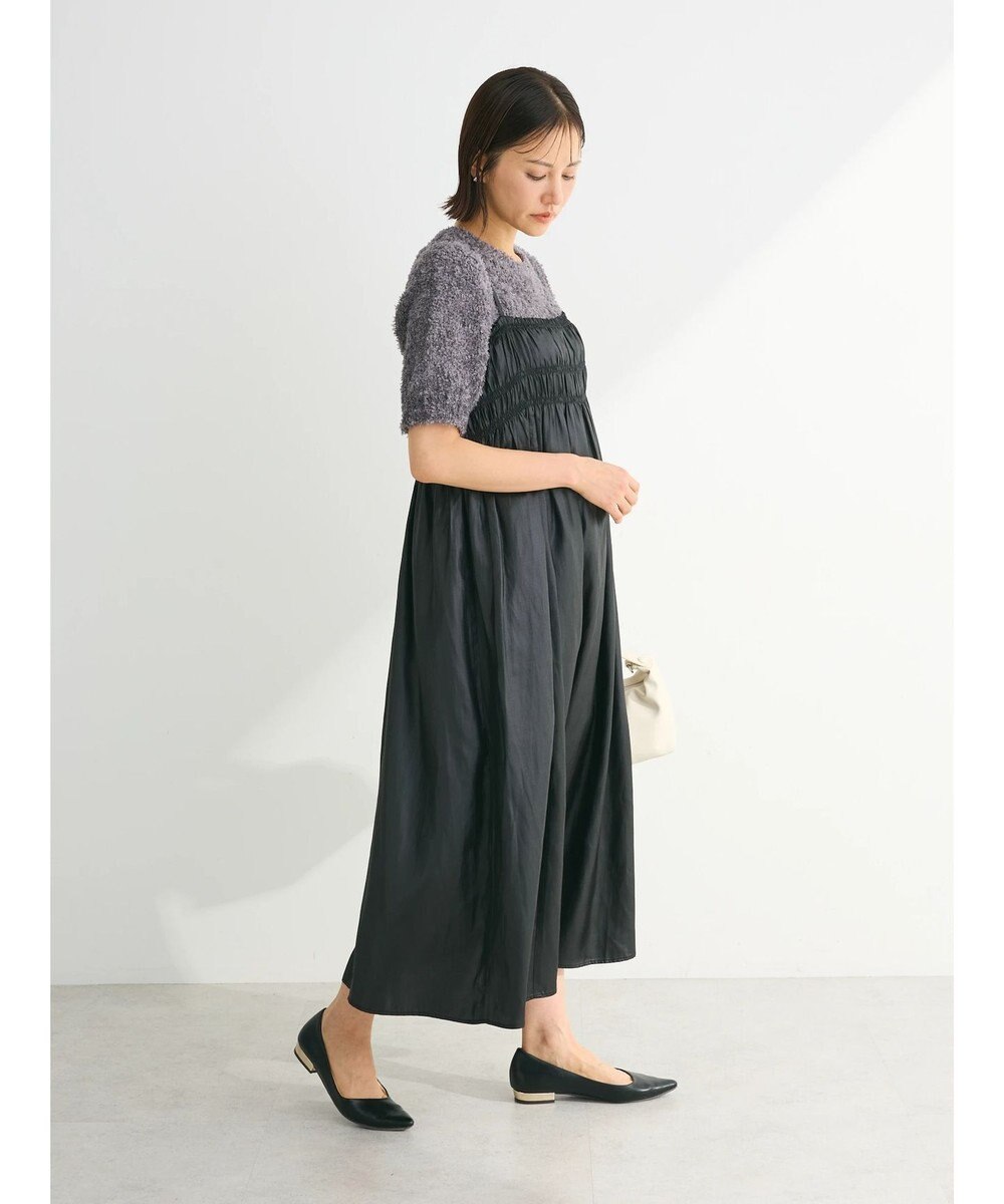 Green Parks レザー風キャミワンピース 