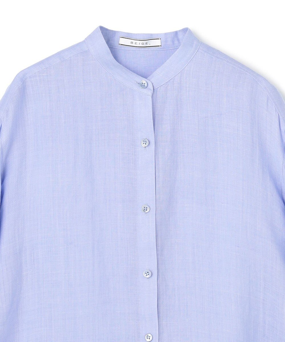 BEIGE， HALITE / リネンシアー オーバーサイズシャツ 