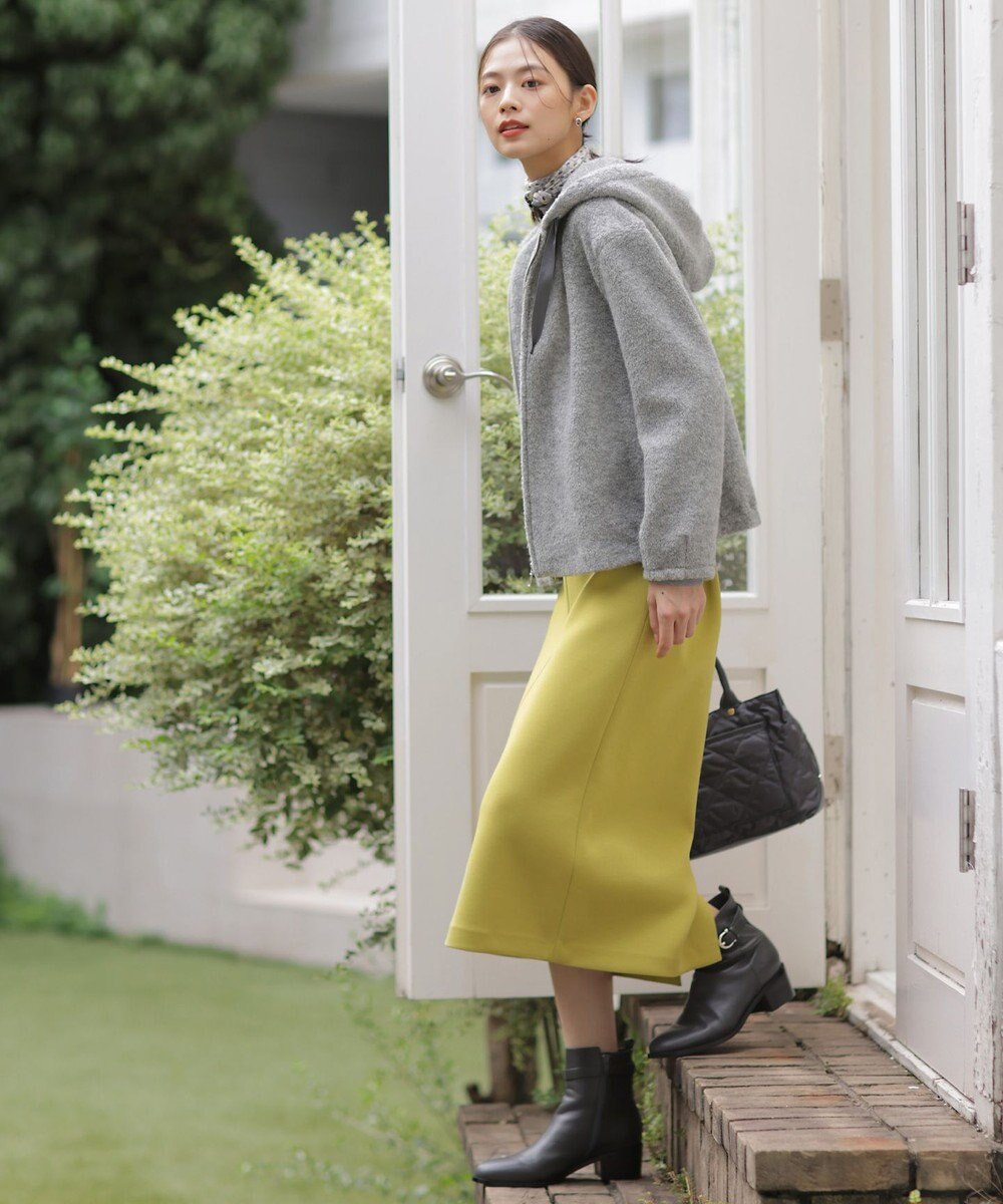 J.PRESS LADIES 【WEB限定カラーあり】パイルジャージー ジップアップ パーカー 