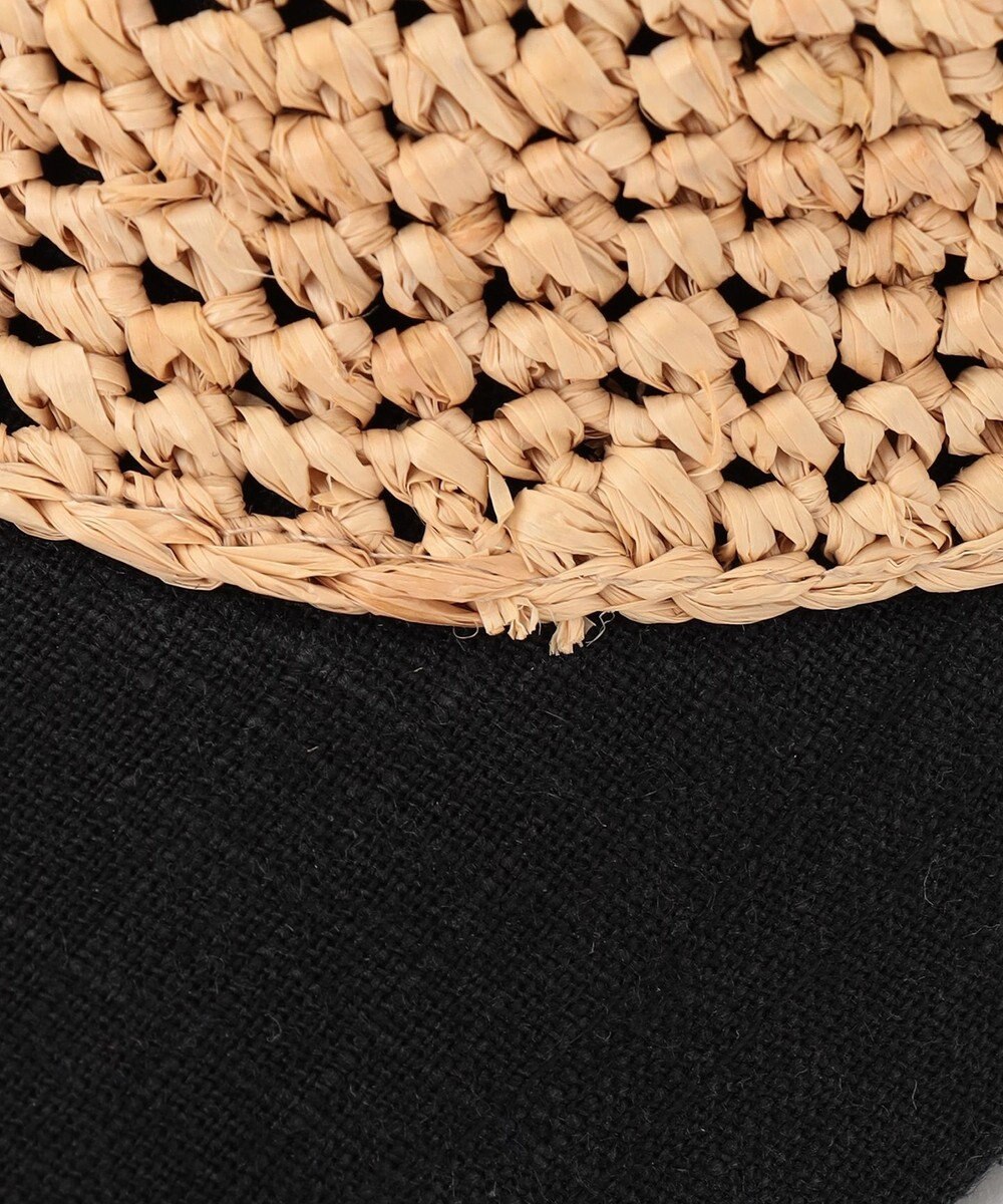 GRACE CONTINENTAL リボンストローキャップ 