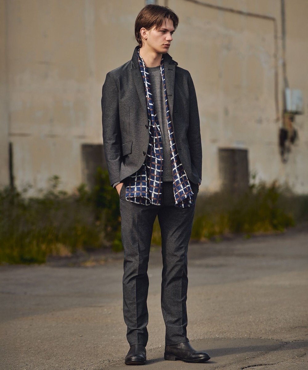 JOSEPH ABBOUD 【キングサイズ・ストレッチ】エアロムリネ コンフォートジャージジャケット 