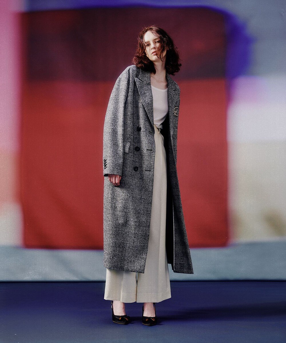 GRACE CONTINENTAL グレンチェックチェスターコート 