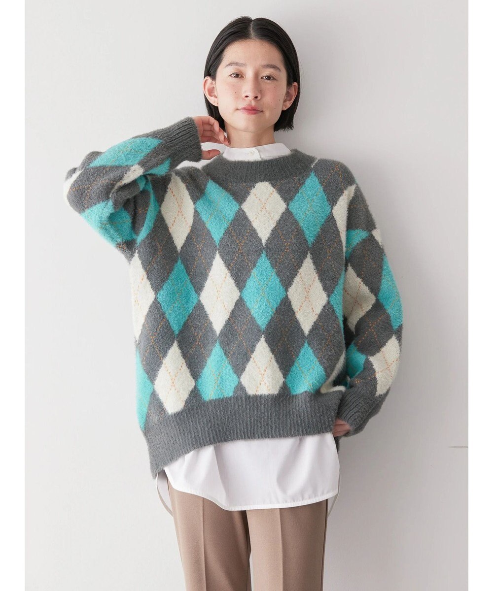 AMERICAN HOLIC バイパチアーガイルニットプルオーバー 