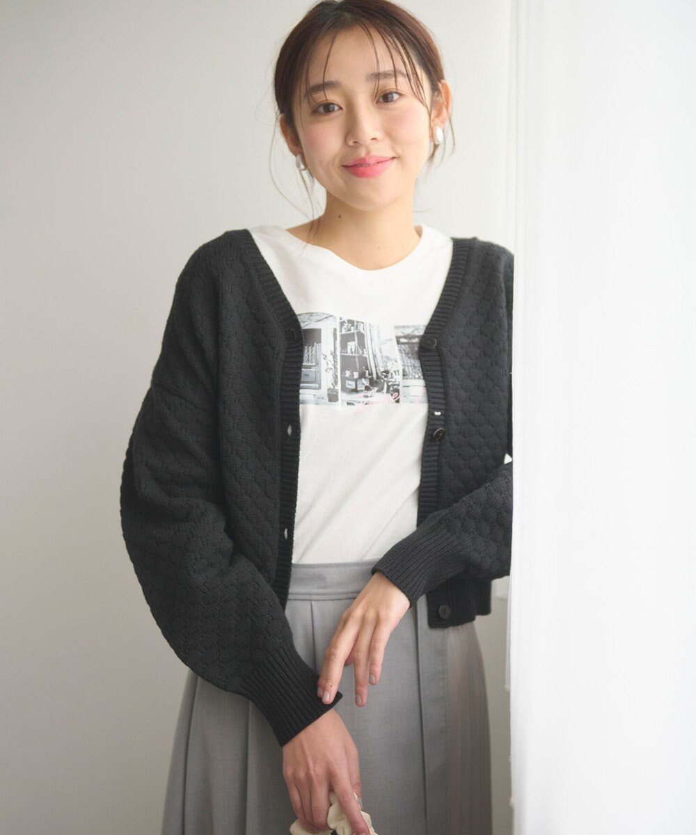 Feroux 【洗える】ポコポコ カーディガン 