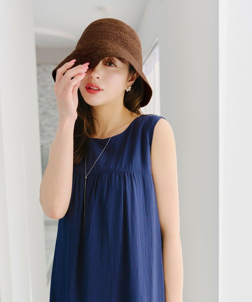 Tiaclasse ラフィアバケットハット 