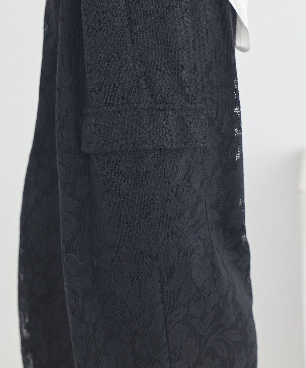 earth music&ecology 総レースカーゴパンツ 