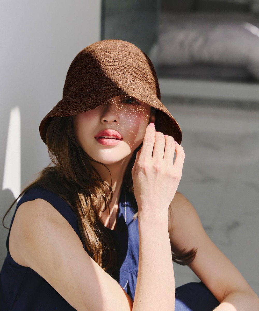 Tiaclasse ラフィアバケットハット 