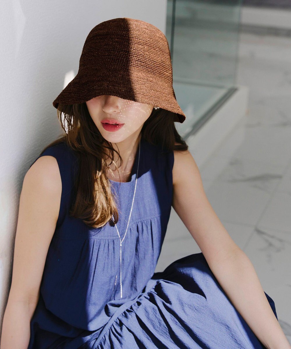 Tiaclasse ラフィアバケットハット 