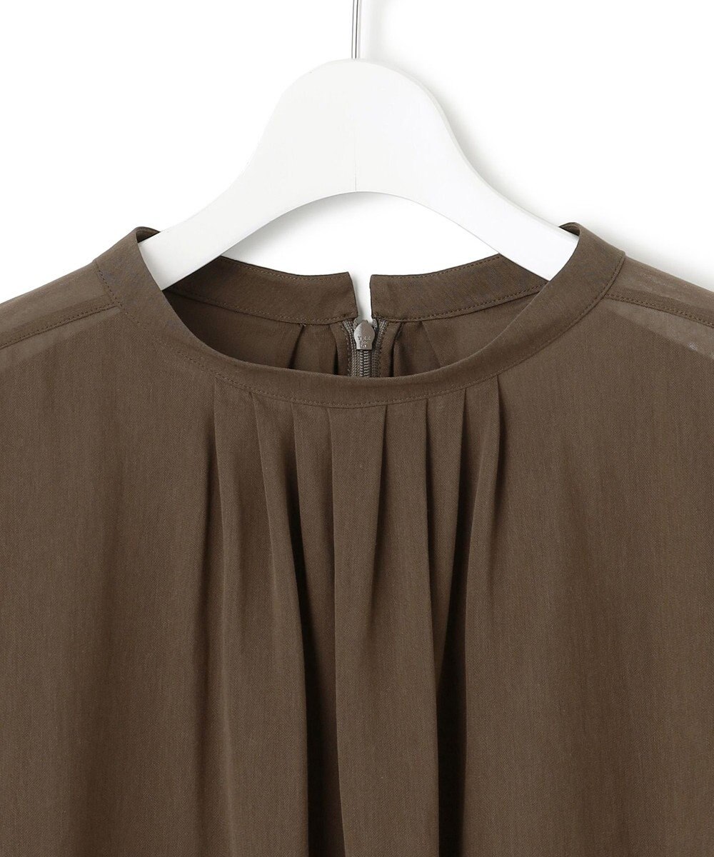 23区 S 【洗える】クリアトリコットジャージー ギャザーフォルム カットソー 