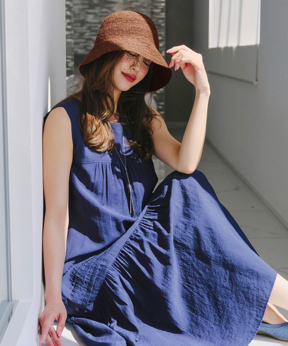 Tiaclasse ラフィアバケットハット 