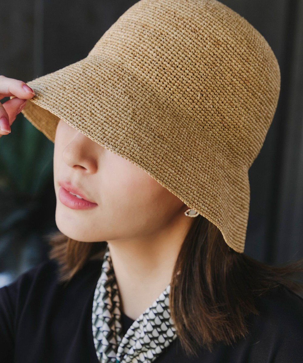 Tiaclasse ラフィアバケットハット 