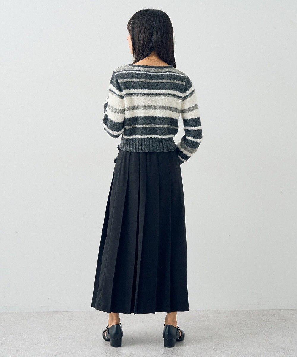 earth music&ecology サイドバックルプリーツスカート 