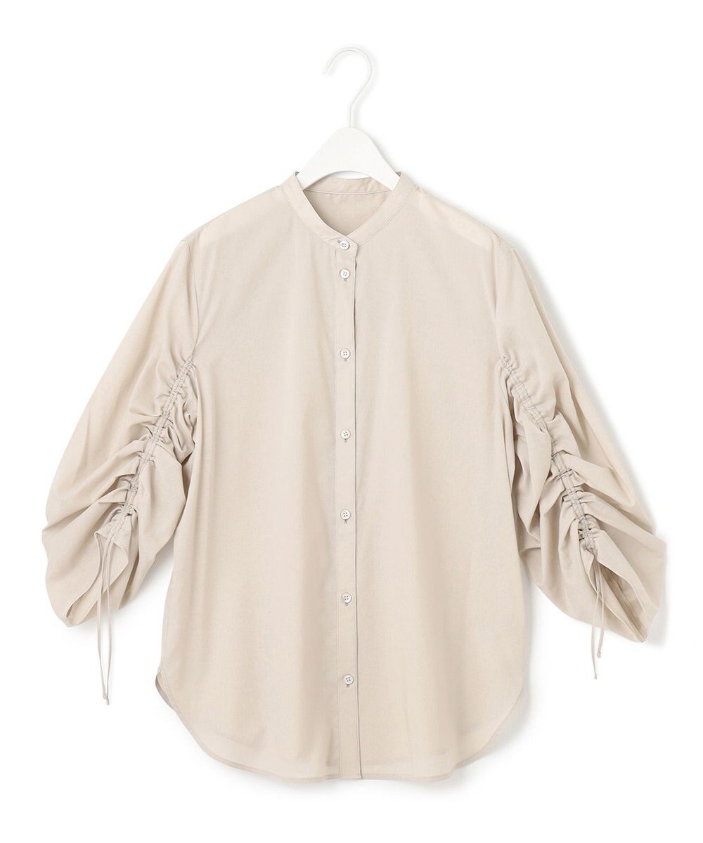 ICB 【洗える】キュームコアローン バンドカラーシャツ 