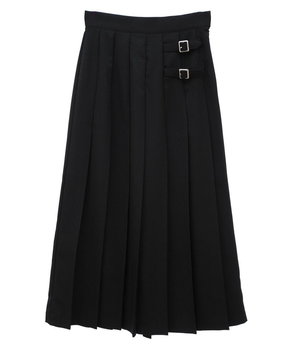 earth music&ecology サイドバックルプリーツスカート 