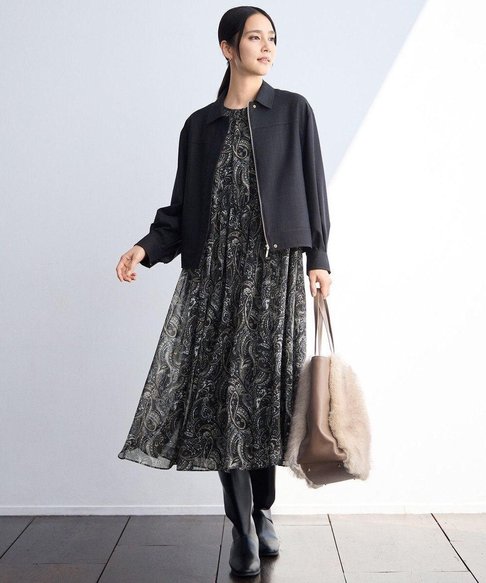 自由区 【SHIHOさん着用】ストレートインヒールロング ブーツ 