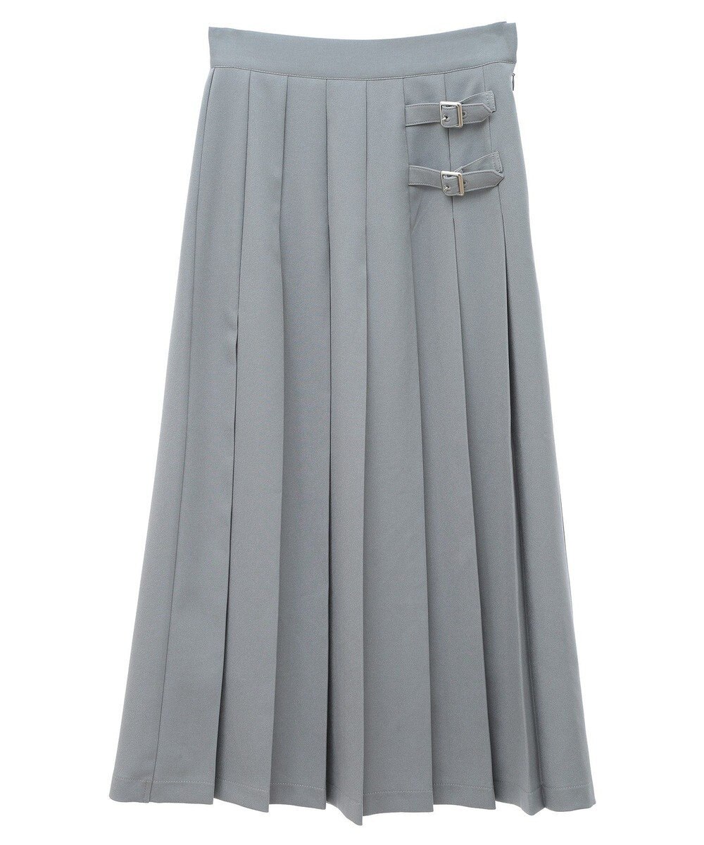 earth music&ecology サイドバックルプリーツスカート 