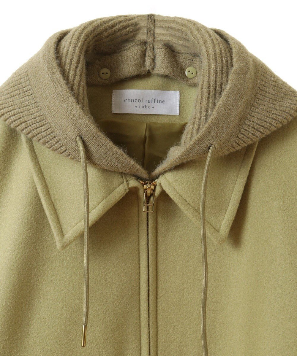 Green Parks ２ＷＡＹニットフードウールライクジャケット 