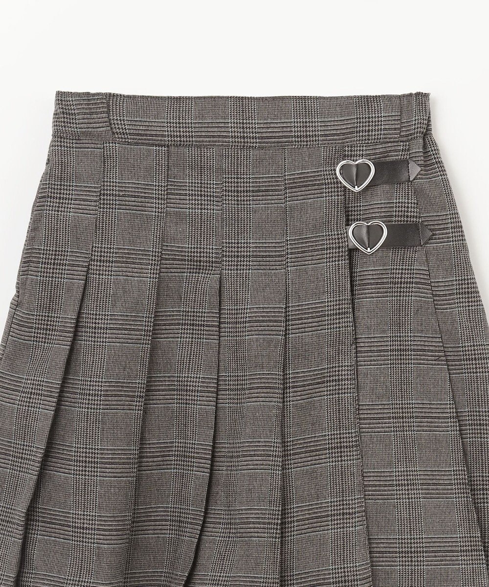 ANY KIDS チェック柄 プリーツ キュロット 