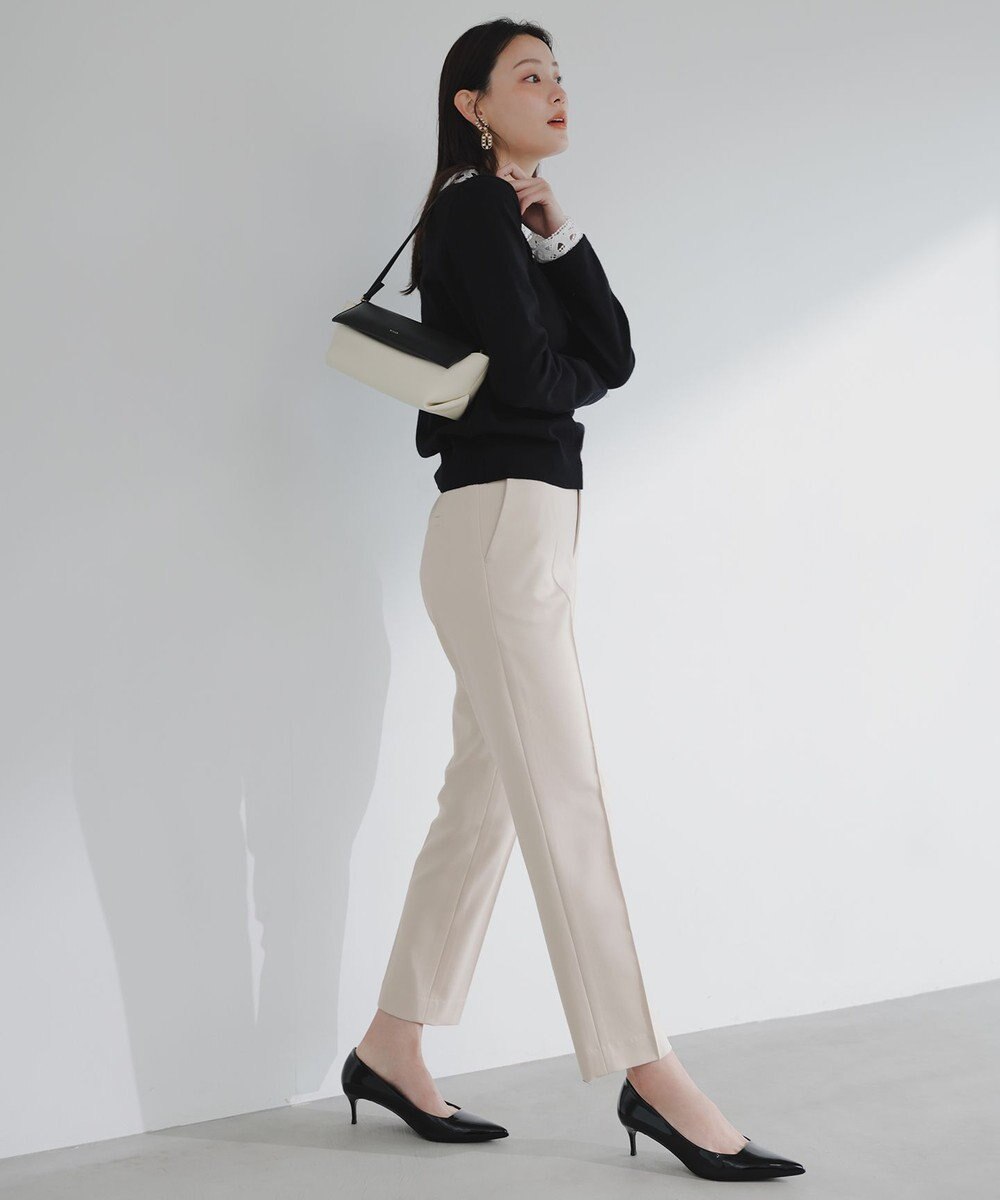 ANY SIS ビューティサーモ2WAYストレッチ テーパードパンツ 