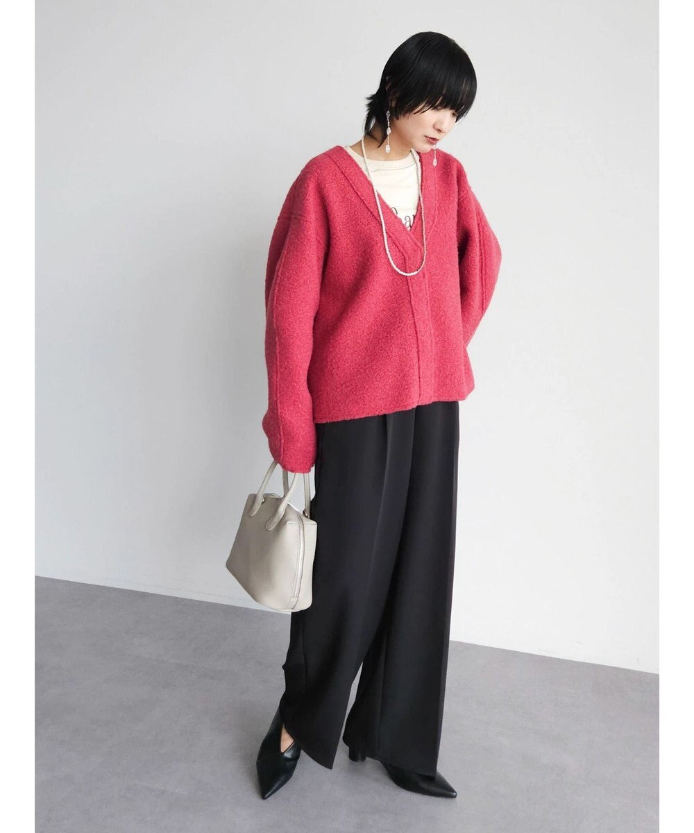 Green Parks ・ＥＬＥＮＣＡＲＥ　ＤＵＥ　ブークレＶネックカーデ 