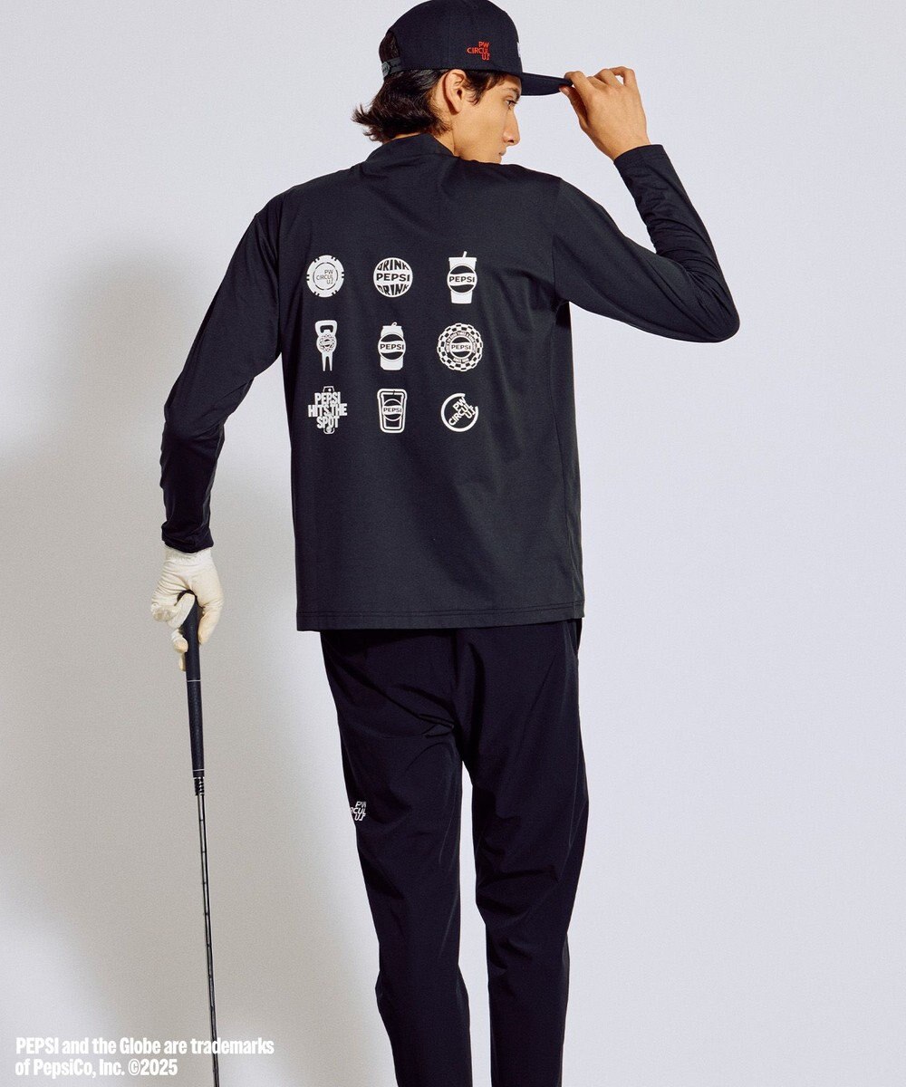 PW CIRCULUS 〈Pepsiコラボ〉【UNISEX】Pepsi 9-LOGO モックネック　ロングT 