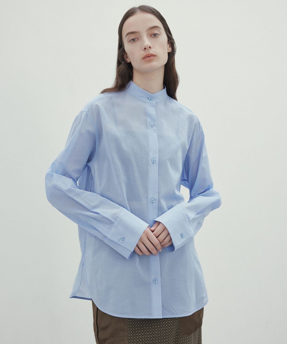 BEIGE， 【洗える】PLUMERIA / コットンシアーバックボウタイブラウス 