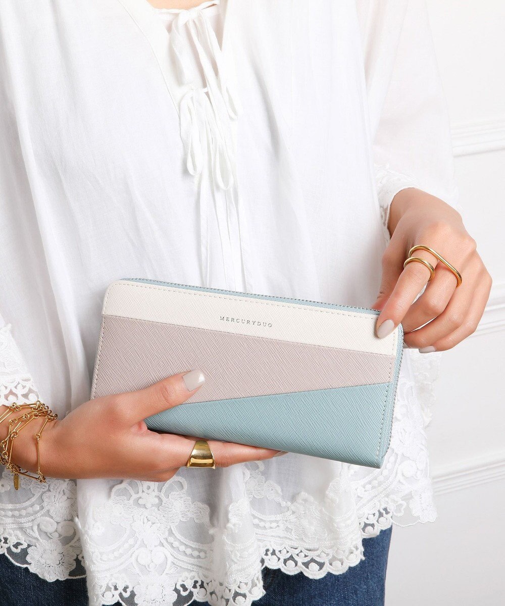 style code 【MERCURYDUO/マーキュリーデュオ】ダイアナ　トリコカラーRFロングウォレット 