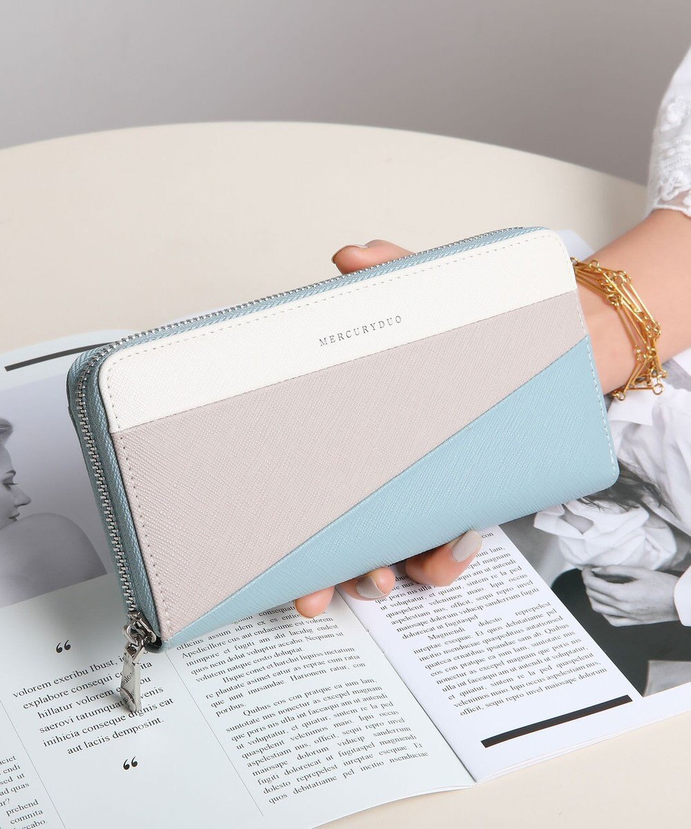 style code 【MERCURYDUO/マーキュリーデュオ】ダイアナ　トリコカラーRFロングウォレット 