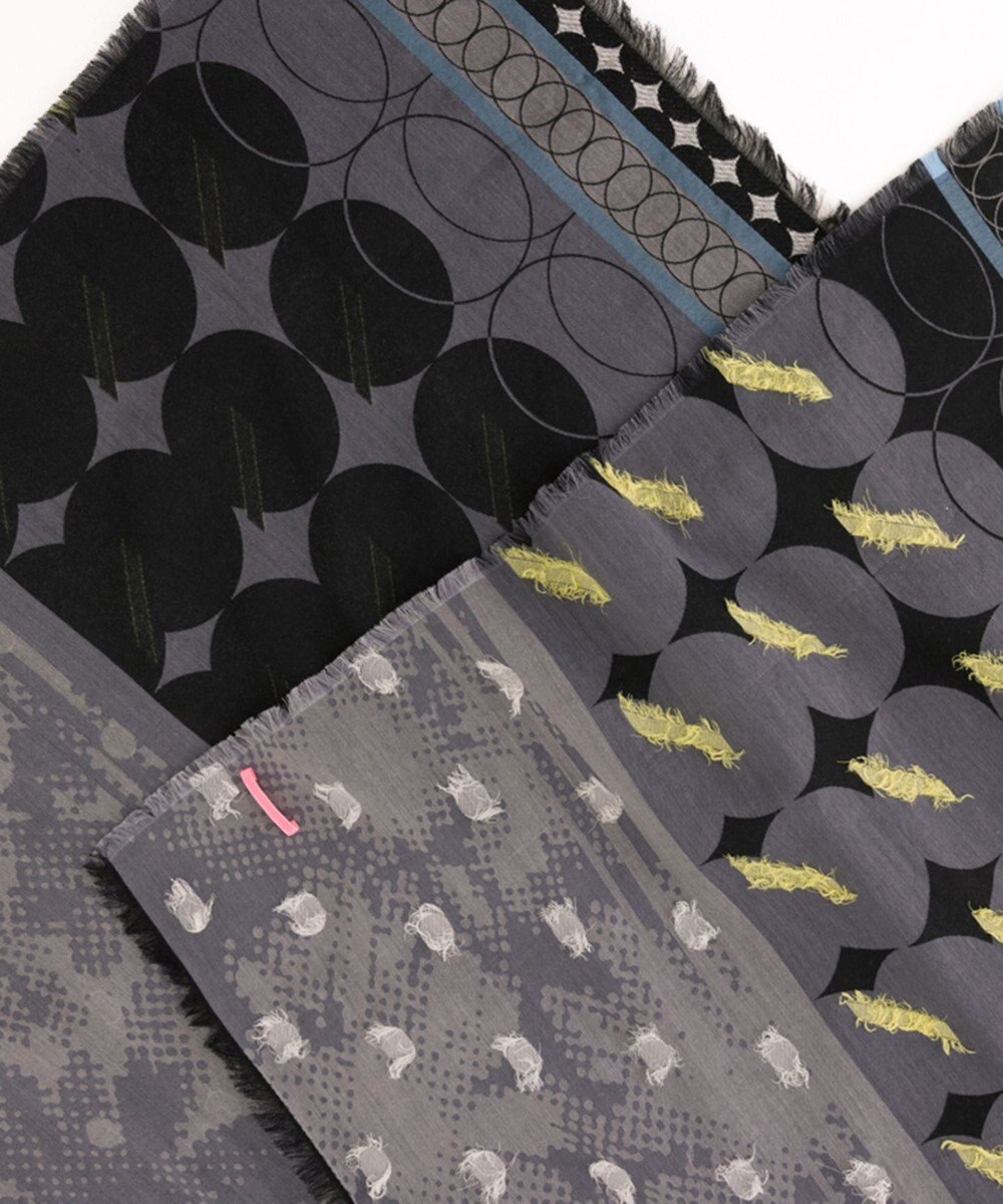 POLS コットン・キュプラ MIXTURE　フサスカーフ 