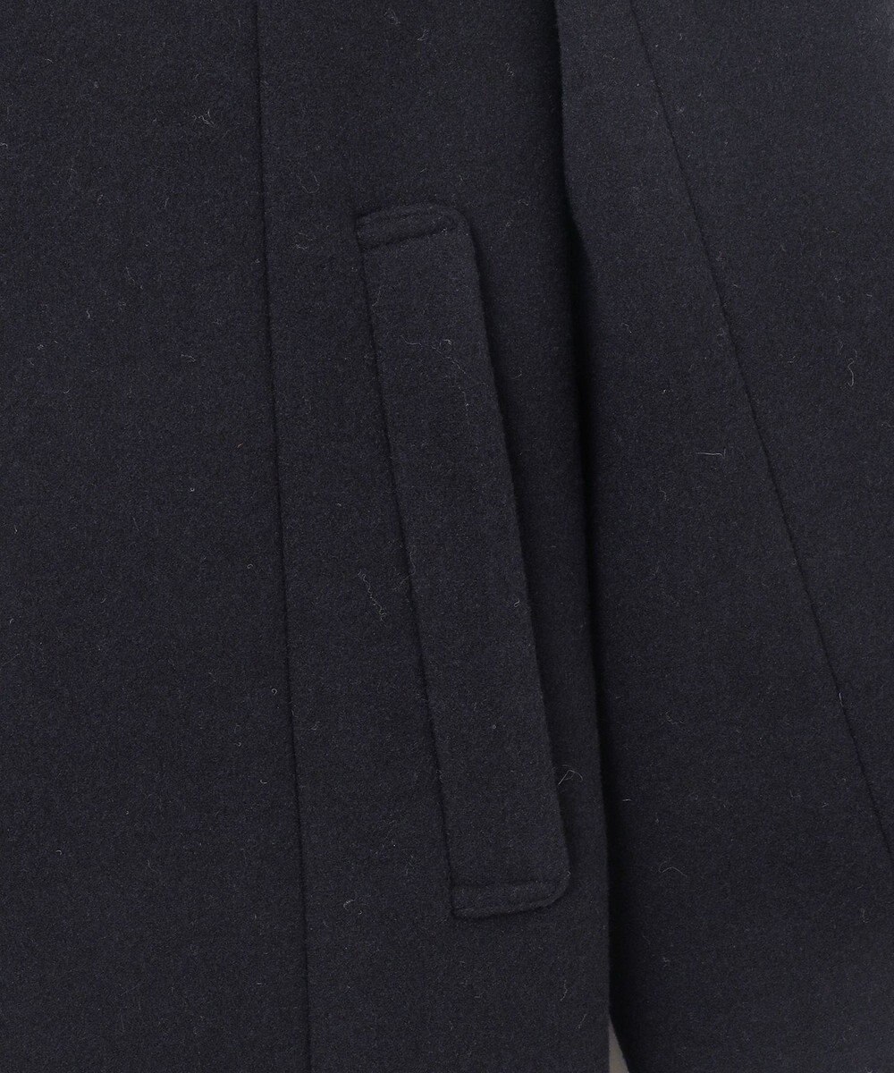 ANY SIS L ウールライクノーカラー ロングコート 