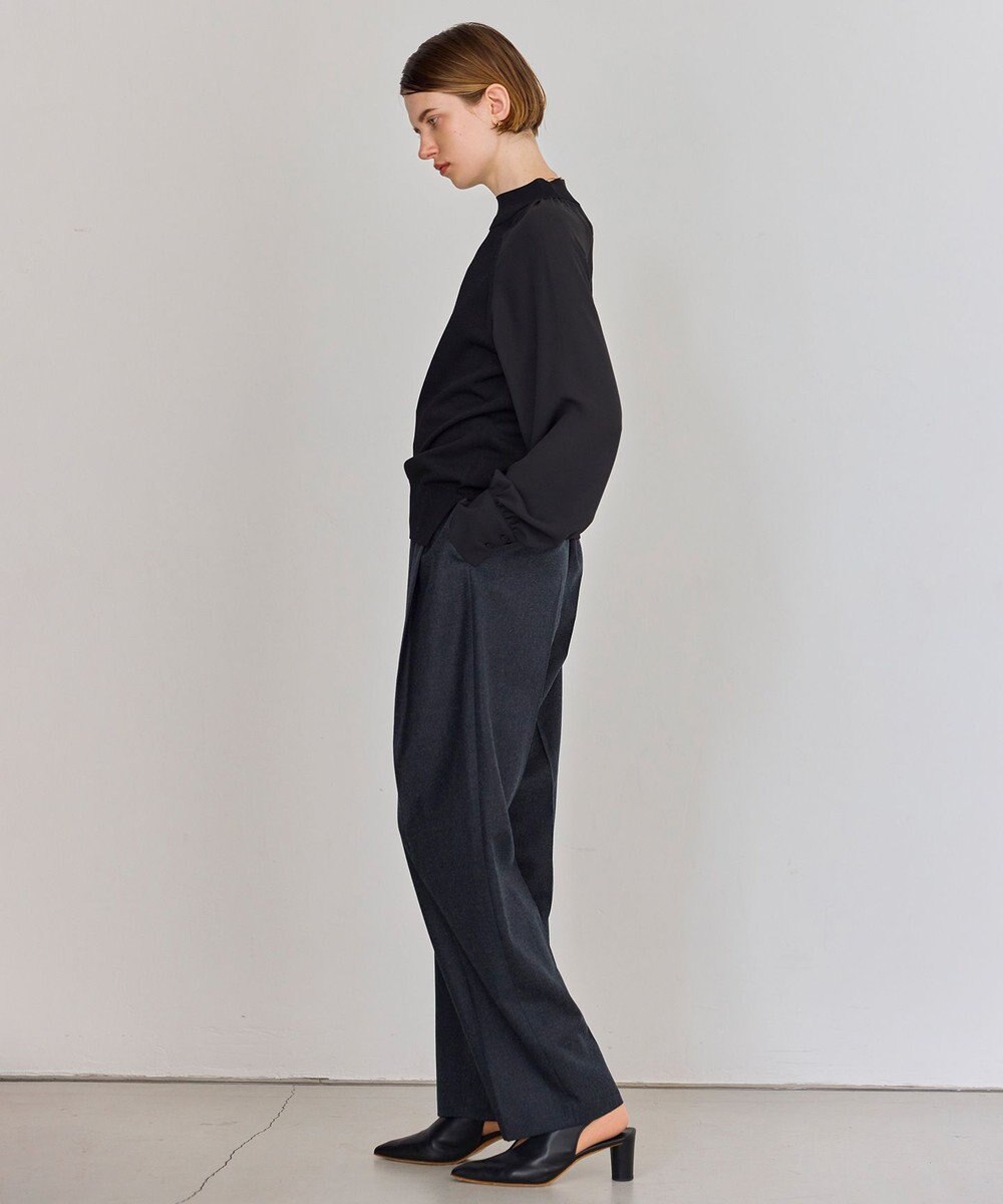 BEIGE， BOSQUET / ウールカービータックパンツ 