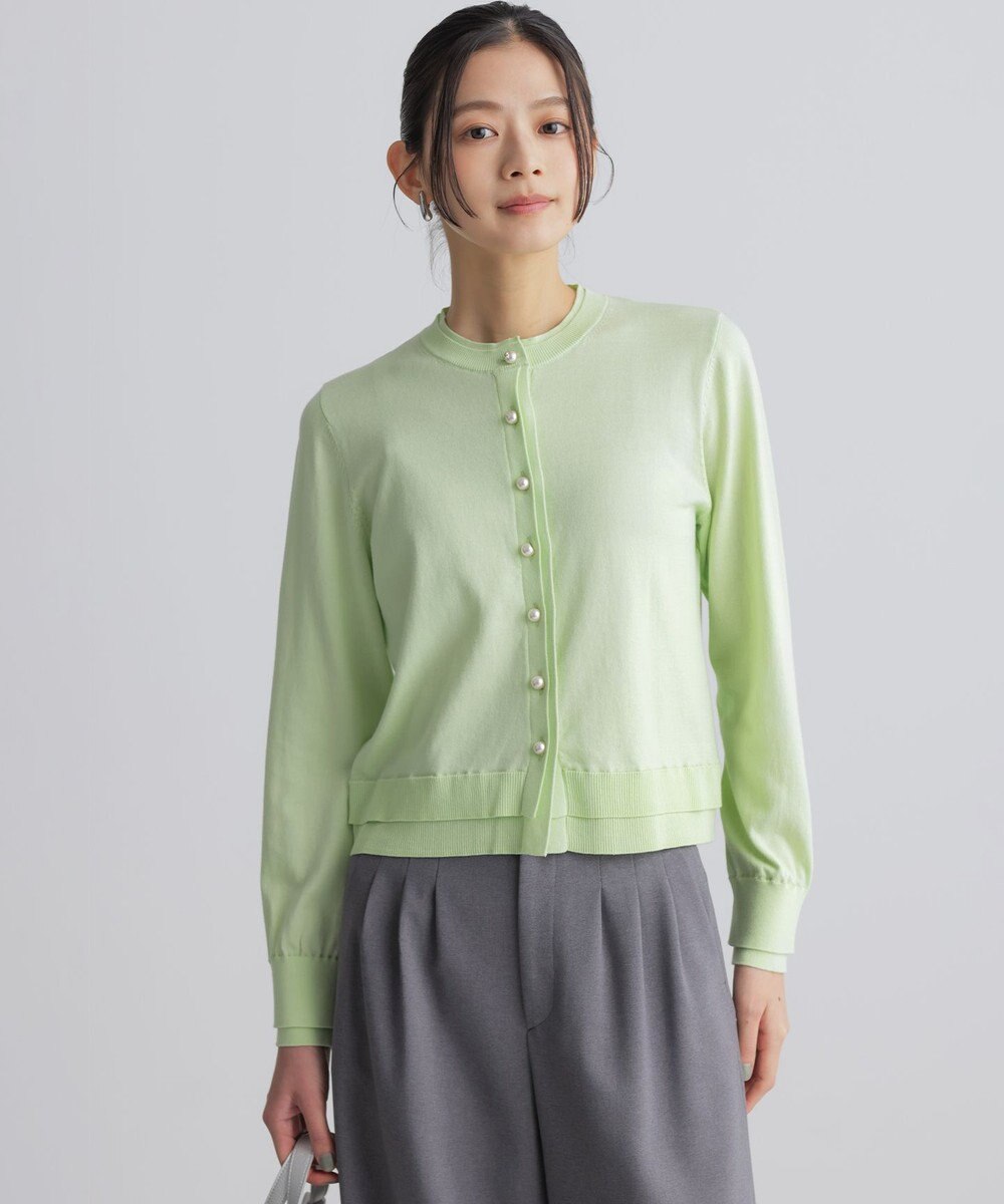 組曲 コットンニット カーディガン 