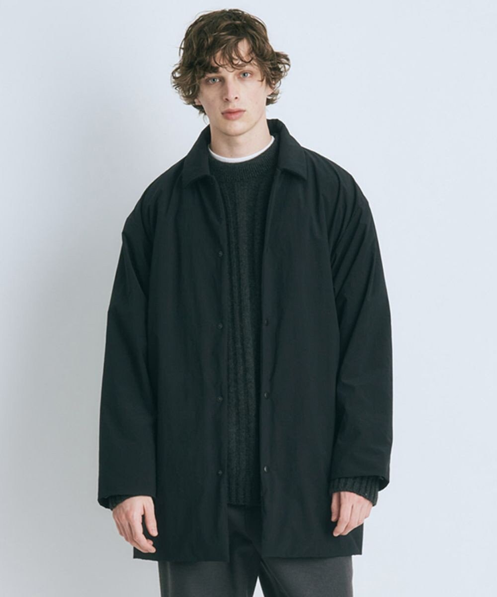 ASAKO NYLON | ロングコーチジャケット - UNISEX, CHARCOAL GRAY, 02