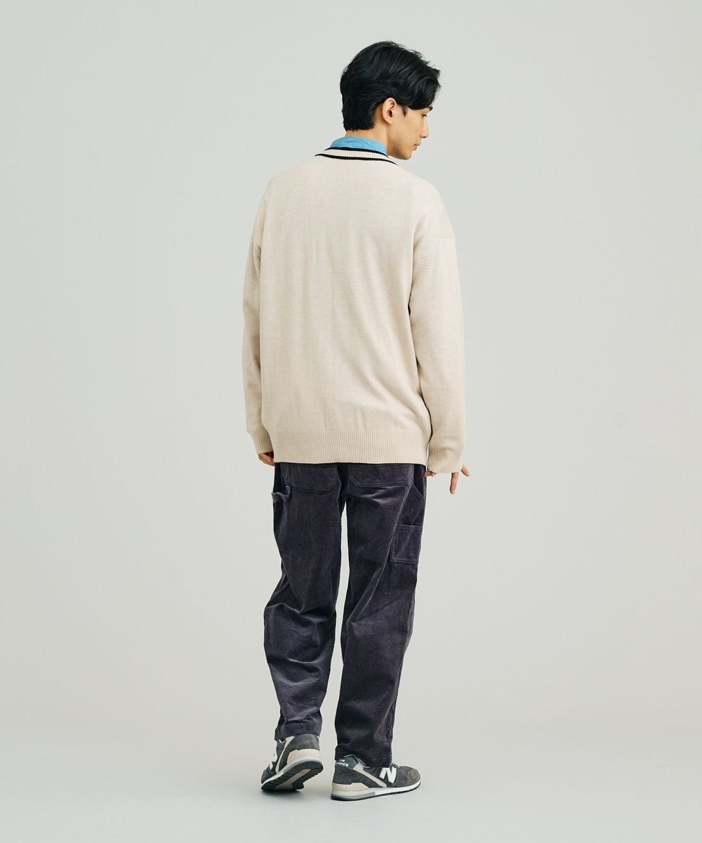 J.PRESS YORK STREET 【UNISEX】ANTI PILLING WOOL Vネックカーディガン 