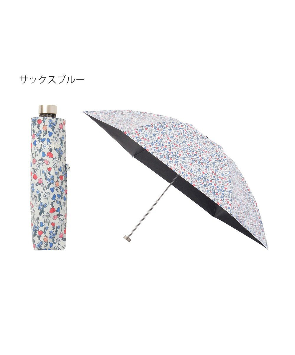 MOONBAT 【 遮光率100％/遮熱/UV/軽量】MACKINTOSH PHILOSOPHY(マッキントッシュフィロソフィー)晴雨兼用日傘 Snowblue Garden Barbrella バーブレラ 折りたたみ傘 フワクール生地使用 