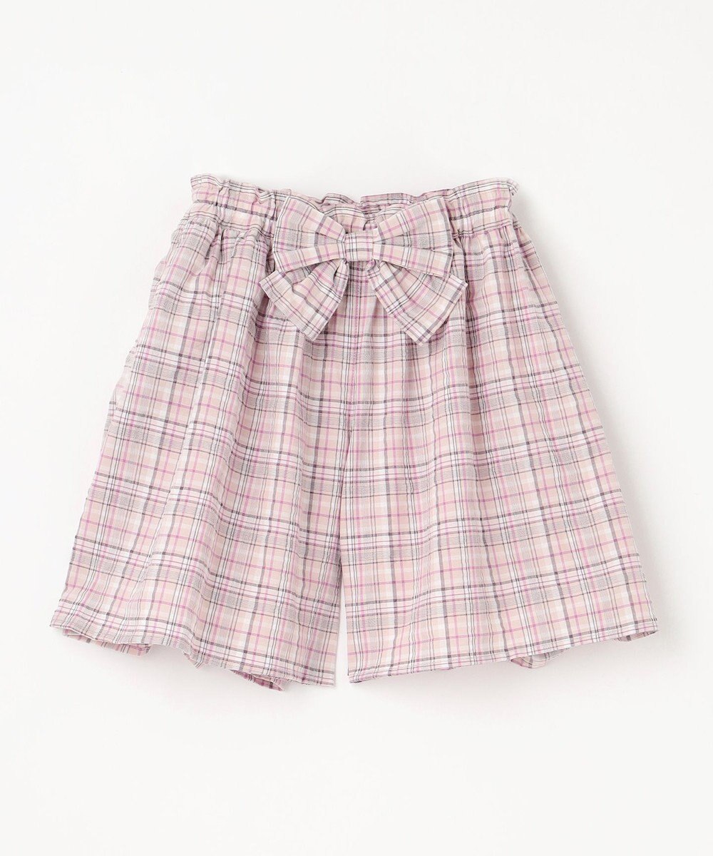 ANY KIDS チェック柄 ショート パンツ 