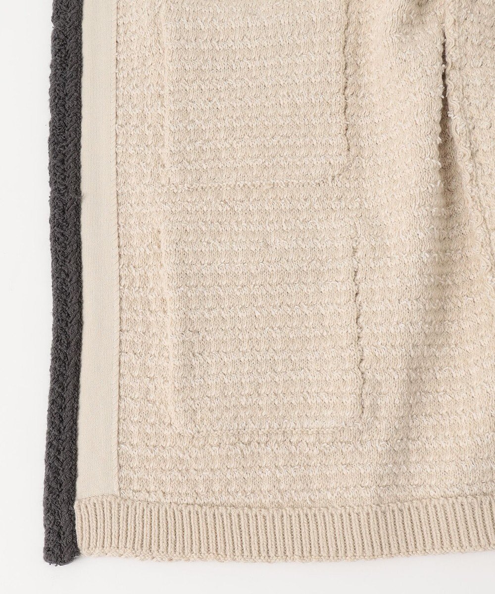 自由区 ツイードライクニット カーディガン 